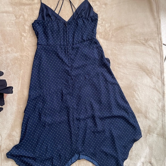 Row A Navy Polka Dot Dress - Picture 6 of 12